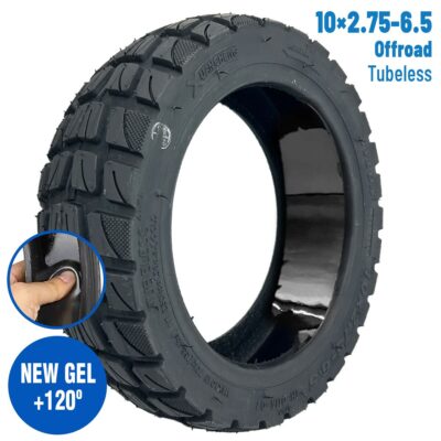 10×2.75-6.5 slangeløst offroad dæk med gel